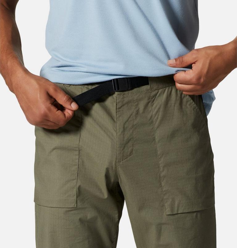 Men's J Tree Belted Pant, Color: Stone Green, image 4