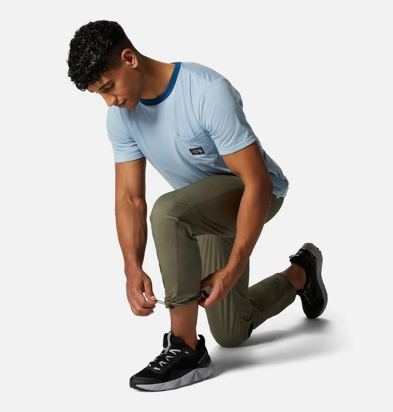 Men's J Tree Belted Pant, Color: Stone Green, image 6