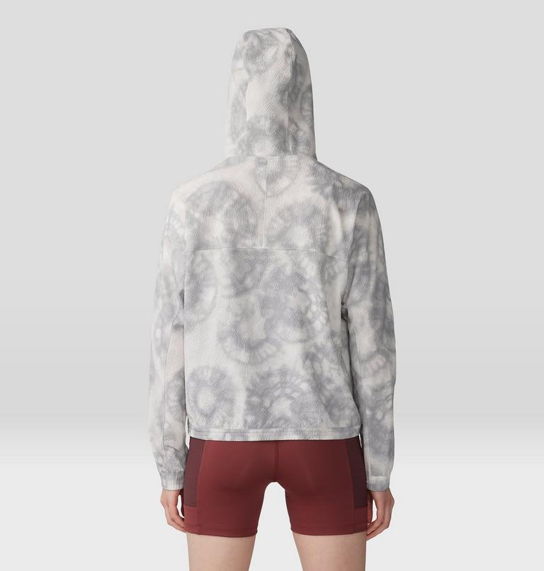 Women's Sunshadow Full Zip, Color: Grey Ice Spore Dye Print, image 2