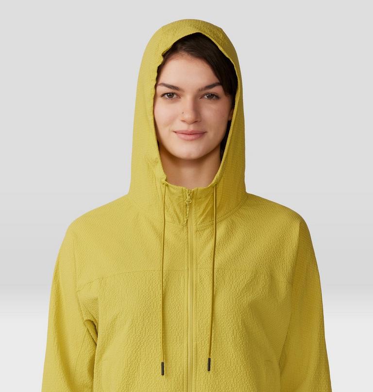 Women's Sunshadow Full Zip, Color: Bright Olive, image 4