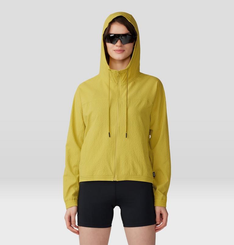 Women's Sunshadow Full Zip, Color: Bright Olive, image 7