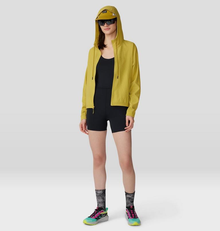 Women's Sunshadow Full Zip, Color: Bright Olive, image 10