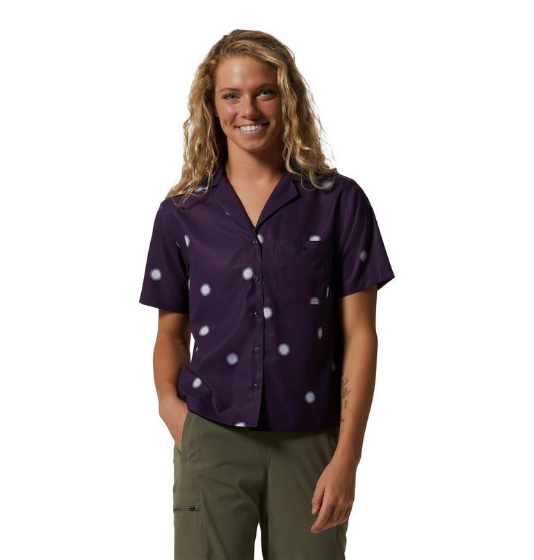 Chemise à manches courtes Shade Lite Femme, Color: Night Iris Sun Dot Print, image 1