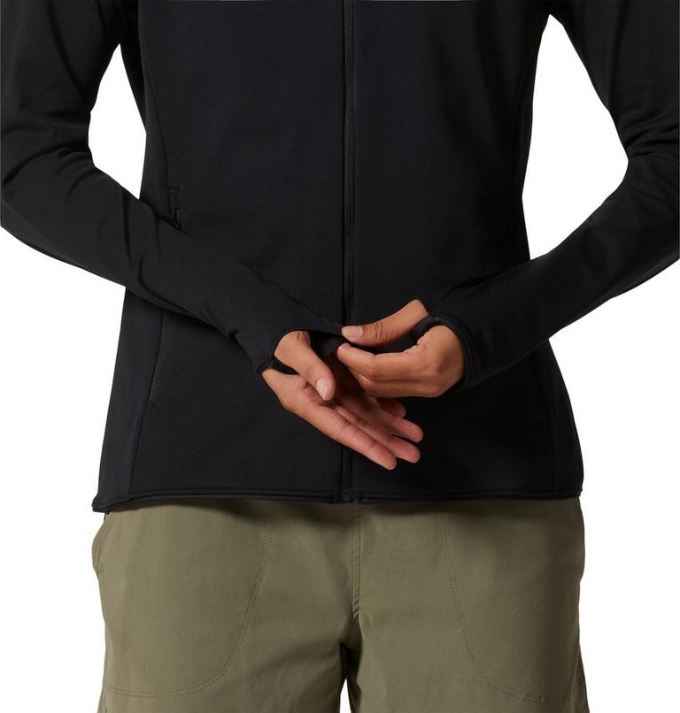 Chandail à capuchon avec fermeture éclair Mountain Stretch Femme, Color: Black, image 5