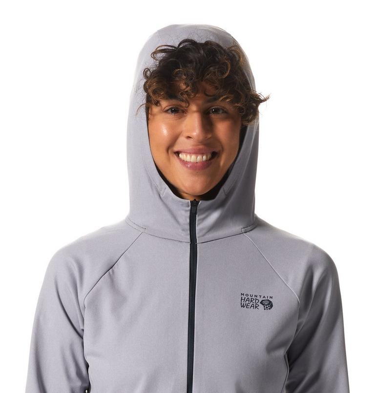 Women's Mountain Stretch Full Zip Hoody, Color: Hardwear Grey Heather, image 4