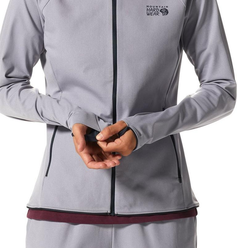 Women's Mountain Stretch Full Zip Hoody, Color: Hardwear Grey Heather, image 5