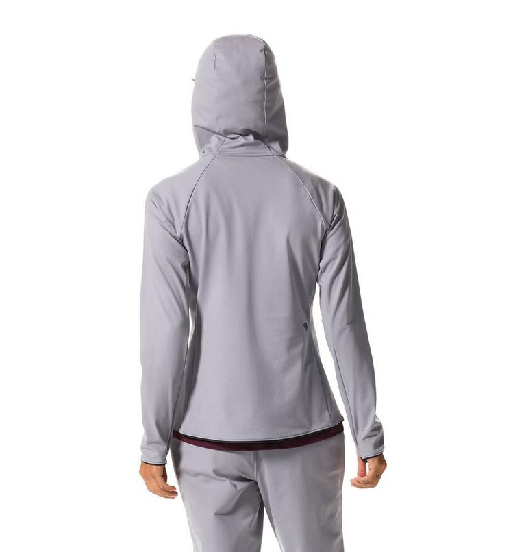 Women's Mountain Stretch Full Zip Hoody, Color: Hardwear Grey Heather, image 2