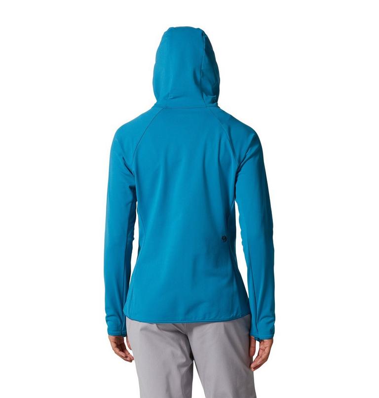 Women's Mountain Stretch Full Zip Hoody, Color: Vinson Blue, image 2