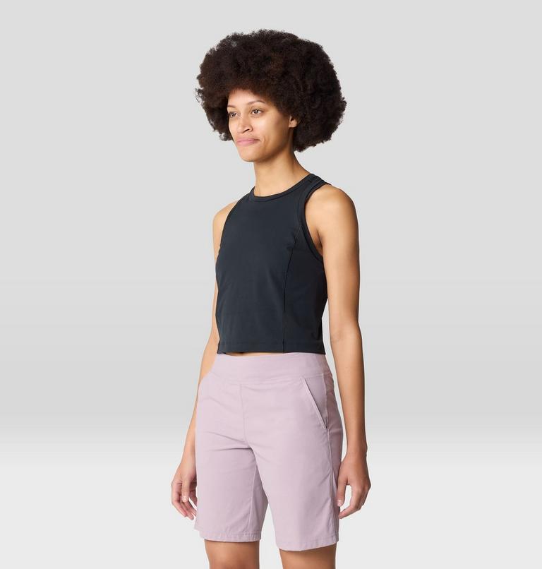 Women's Mountain Stretch Tanklette, Color: Black, image 3