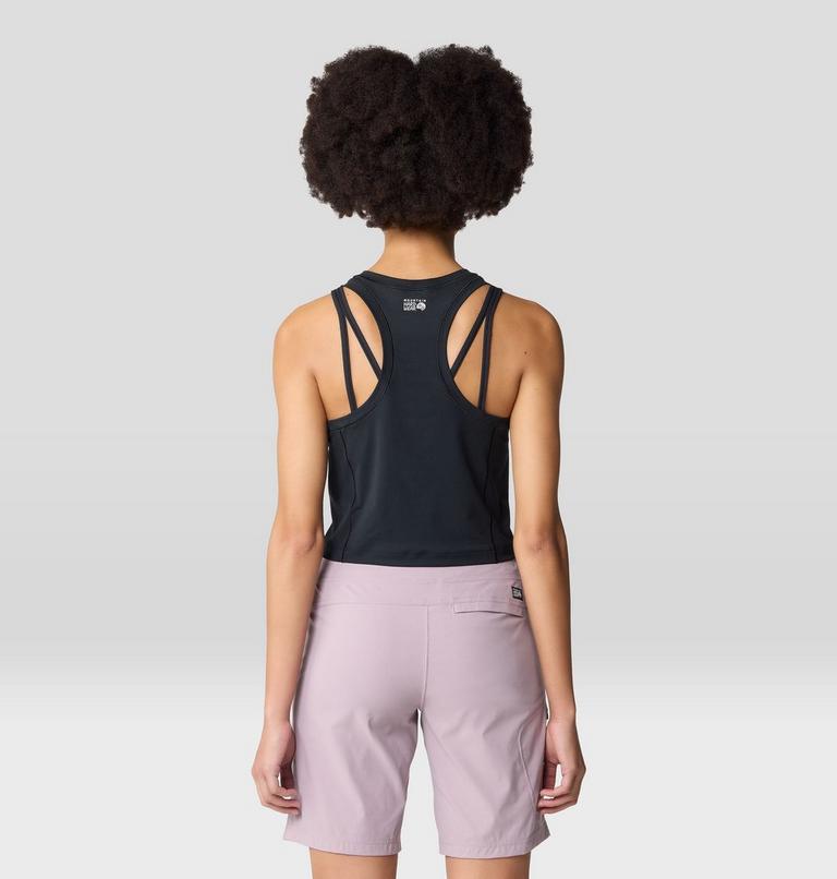 Women's Mountain Stretch Tanklette, Color: Black, image 2