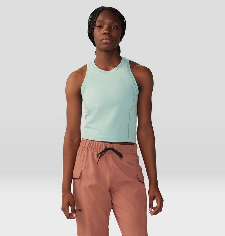 Women's Mountain Stretch Tanklette, Color: Mineral Spring, image 6
