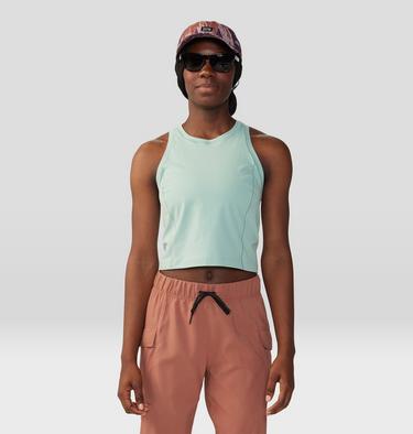 Women's Mountain Stretch Tanklette, Color: Mineral Spring, image 7