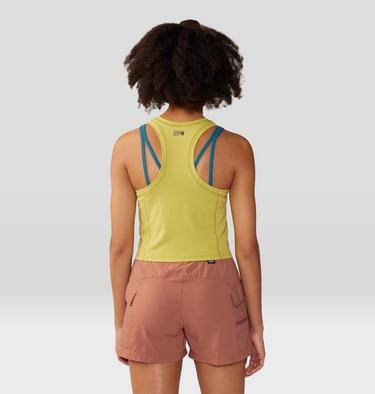 Women's Mountain Stretch Tanklette, Color: Bright Olive, image 14