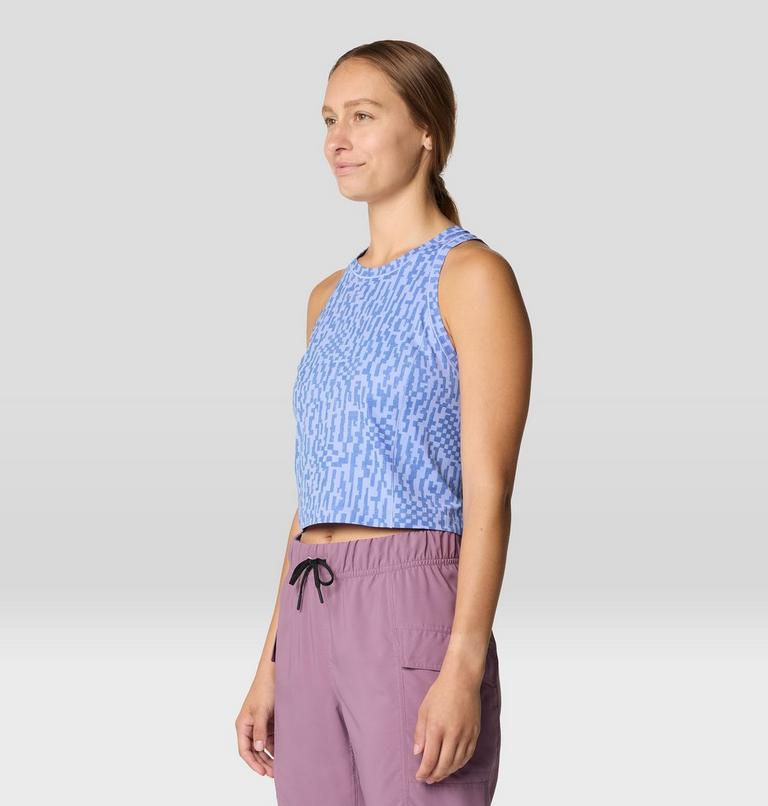 Women's Mountain Stretch Tanklette, Color: Light Illusion Digidaze Print, image 4
