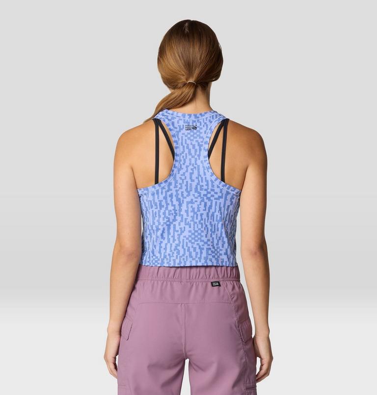 Women's Mountain Stretch Tanklette, Color: Light Illusion Digidaze Print, image 3