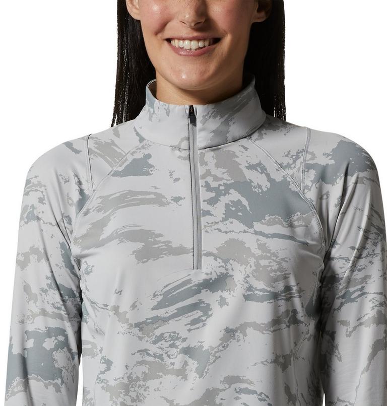 Chandail avec demi-fermeture éclair Crater Lake Femme, Color: Grey Ice Crag Camo Print, image 4