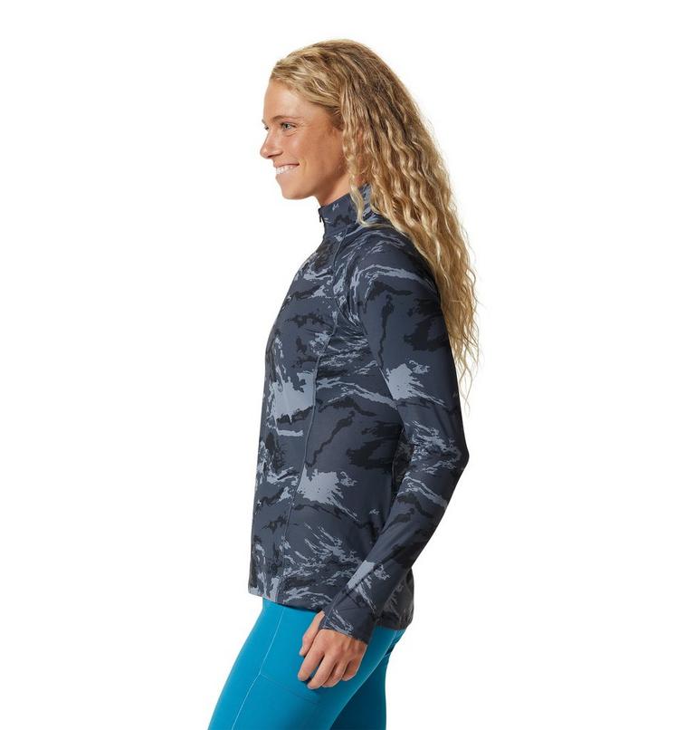 Crater Lake Half Zip | 417 | XS, Color: Blue Slate Crag Camo Print, image 3