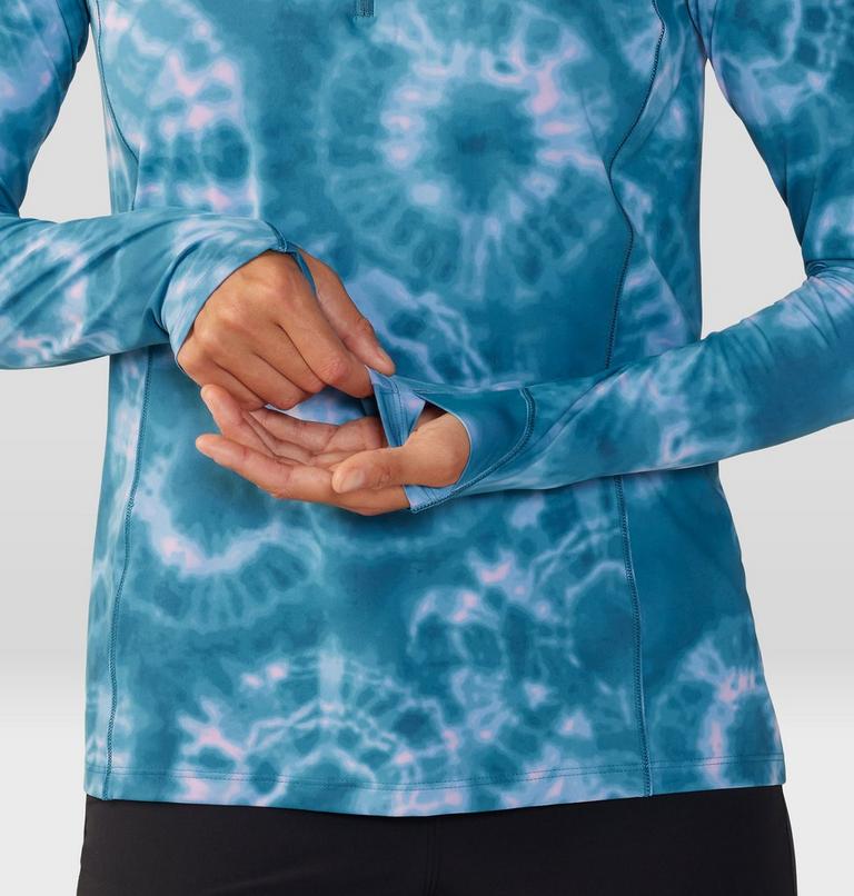 Crater Lake à demi-zip, Color: Baltic Blue Spore Dye Print, image 5