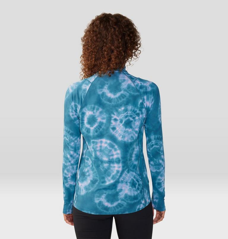 Crater Lake à demi-zip, Color: Baltic Blue Spore Dye Print, image 2