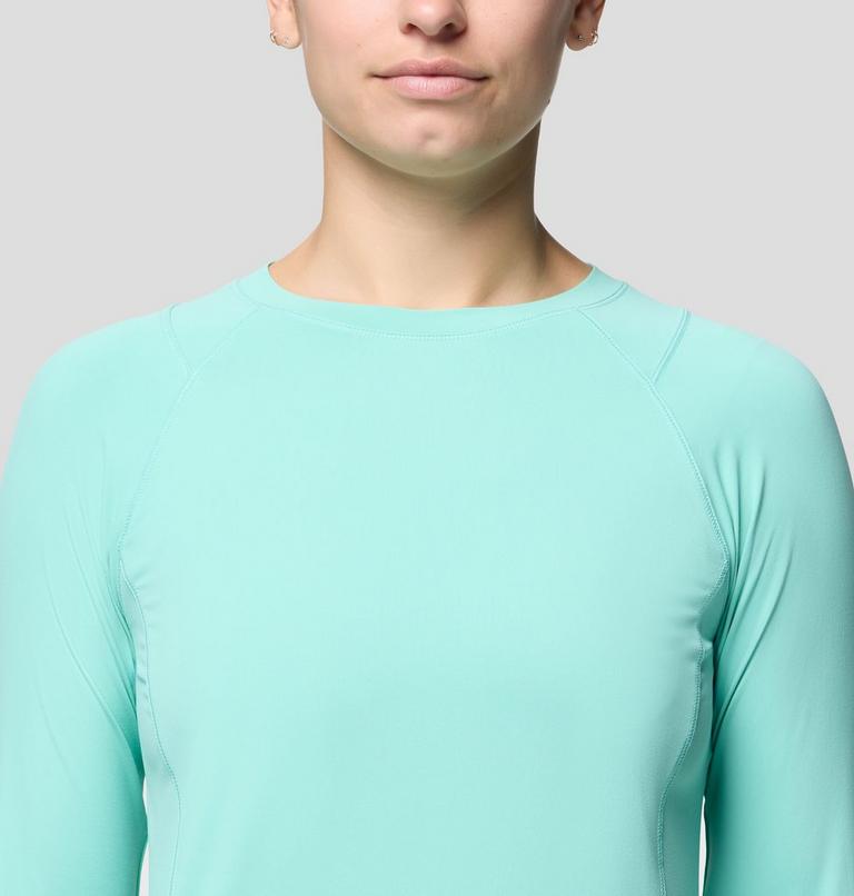 Women's Crater Lake Long Sleeve, Color: Icy Teal, image 5