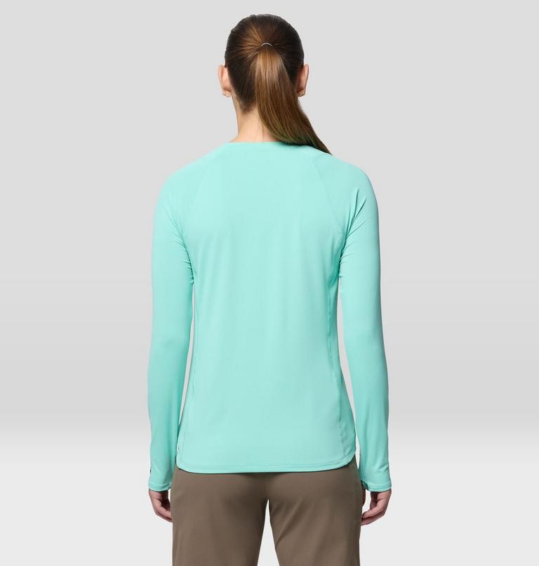 Women's Crater Lake Long Sleeve, Color: Icy Teal, image 3