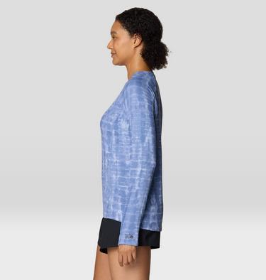 Women's Crater Lake Long Sleeve, Color: Best Coast Blue Prismatic Print, image 8