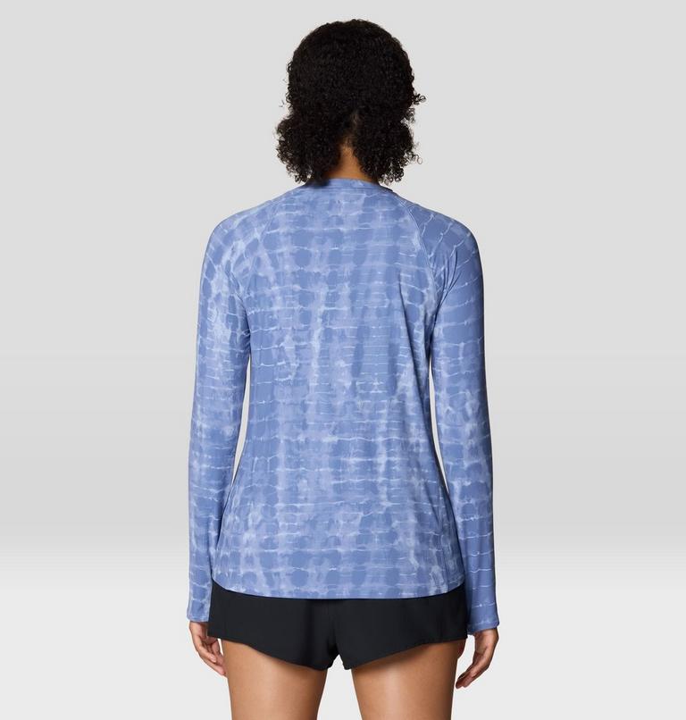Women's Crater Lake Long Sleeve, Color: Best Coast Blue Prismatic Print, image 3