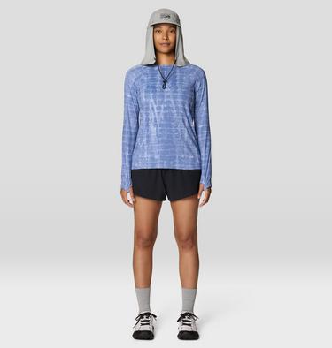 Women's Crater Lake Long Sleeve, Color: Best Coast Blue Prismatic Print, image 6