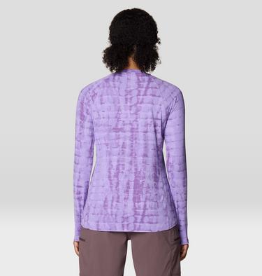 Women's Crater Lake Long Sleeve, Color: Harbor Violet Prismatic Print, image 11