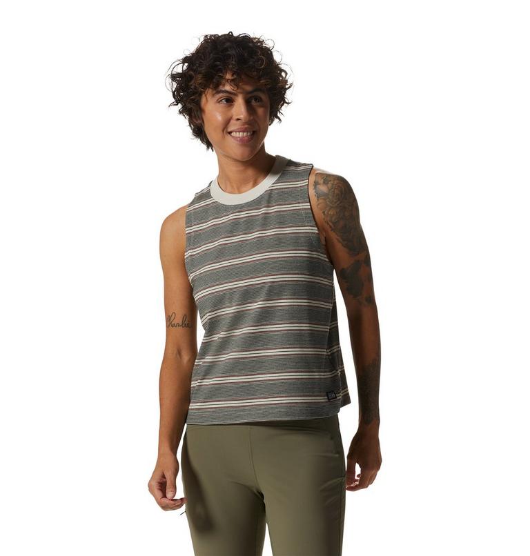 Women's Wander Pass Tank, Color: Stone Pacific Stripe, image 5