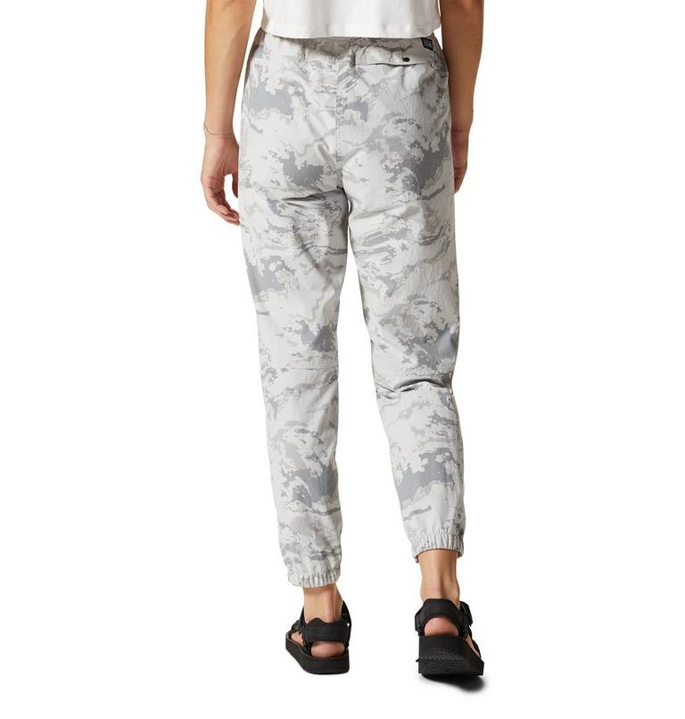 Women's Stryder Pant, Color: Grey Ice Crag Camo Print, image 2