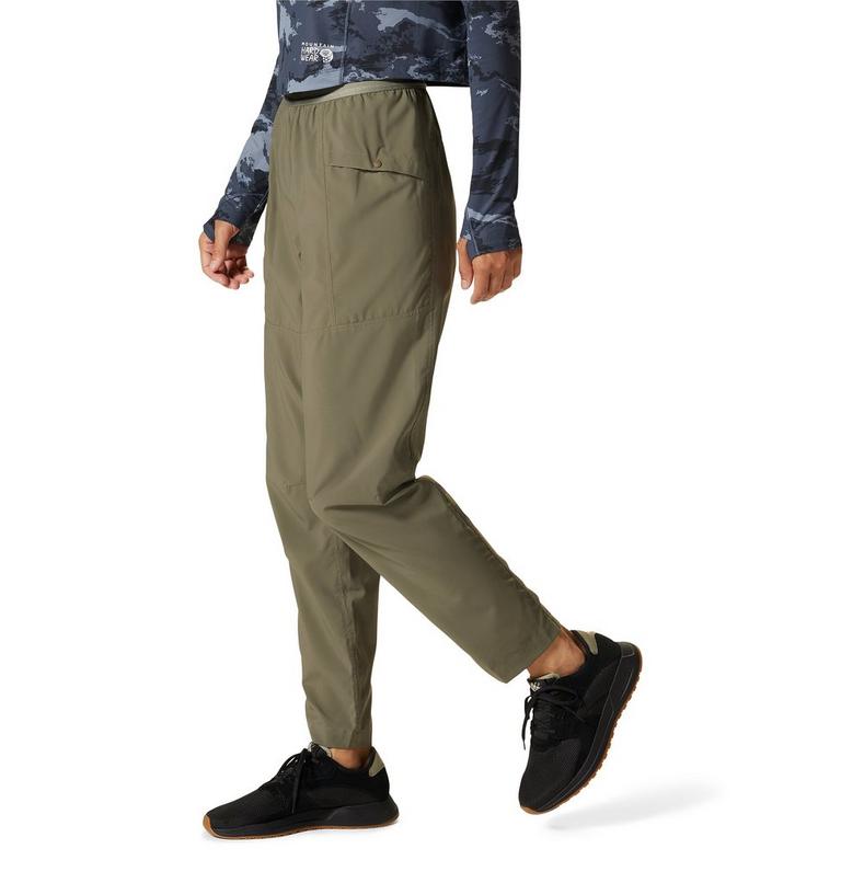 Women's Trail Sender Pant, Color: Stone Green, image 3
