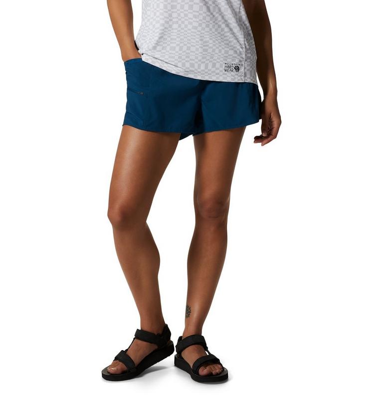 Women's Trail Sender Short, Color: Dark Caspian, image 1