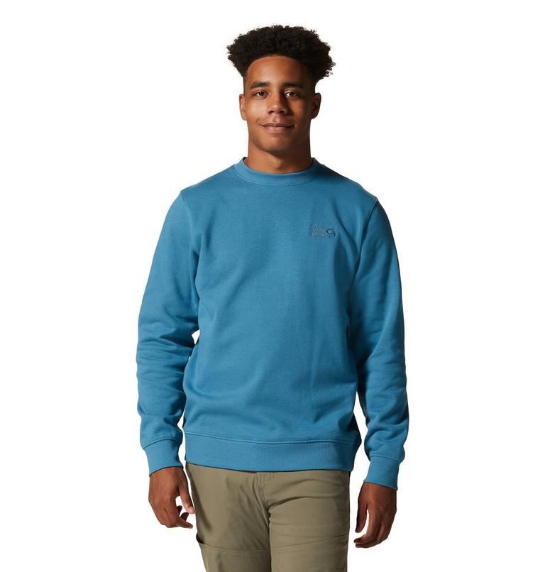 Men's MHW Logo Pullover Crew, Color: Caspian, image 1