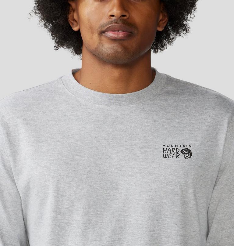 Haut à manches longues MHW Back Logo Homme, Color: Hardwear Grey Heather, image 4