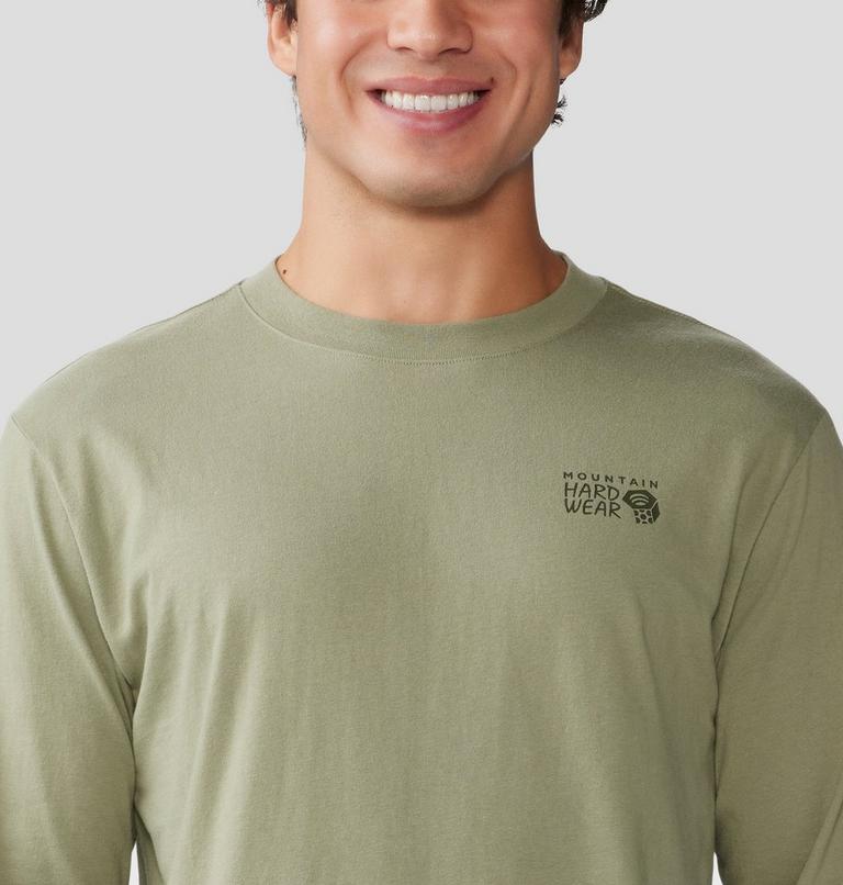 Men's MHW Back Logo Long Sleeve, Color: Mantis Green, image 4