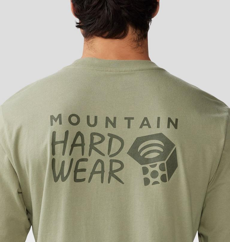 Men's MHW Back Logo Long Sleeve, Color: Mantis Green, image 5