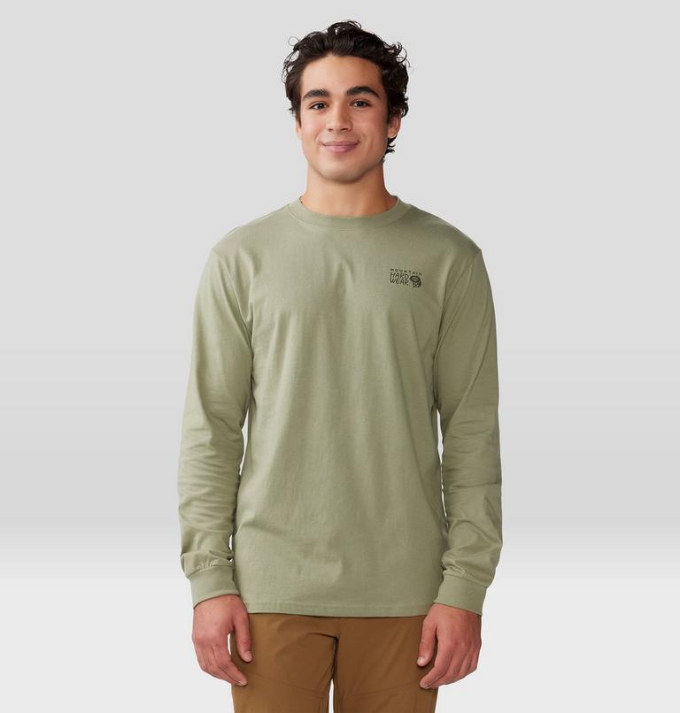 Men's MHW Back Logo Long Sleeve, Color: Mantis Green, image 6