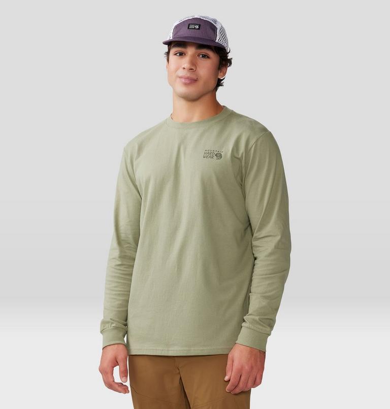 Men's MHW Back Logo Long Sleeve, Color: Mantis Green, image 1