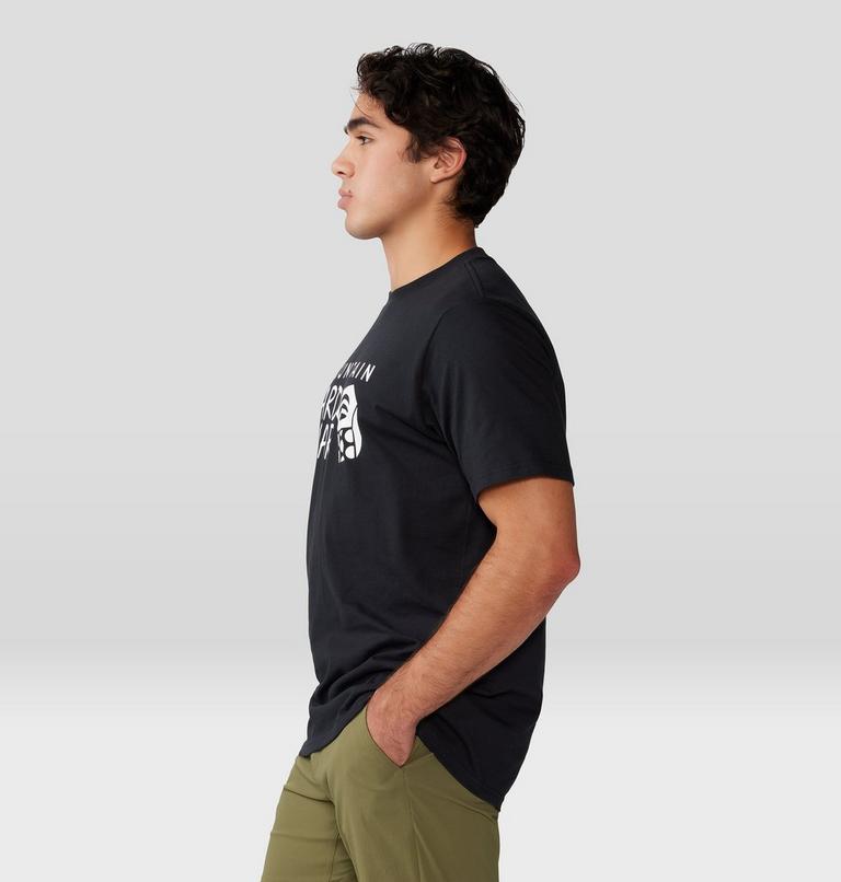 Men's MHW Logo Short Sleeve, Color: Black, image 3