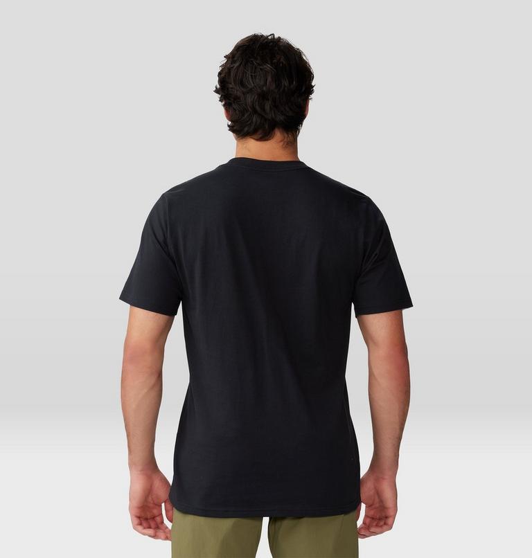Men's MHW Logo Short Sleeve, Color: Black, image 2