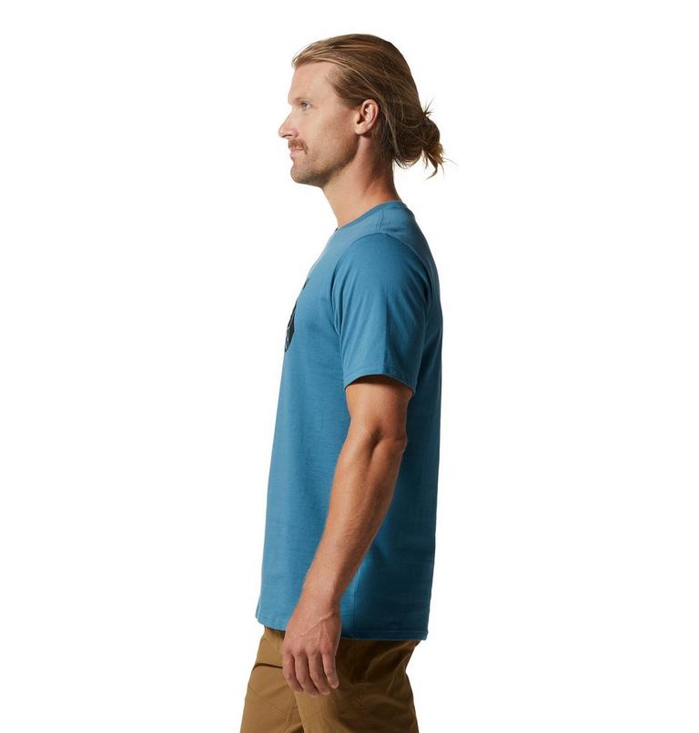 Men's MHW Logo Short Sleeve, Color: Caspian, image 3