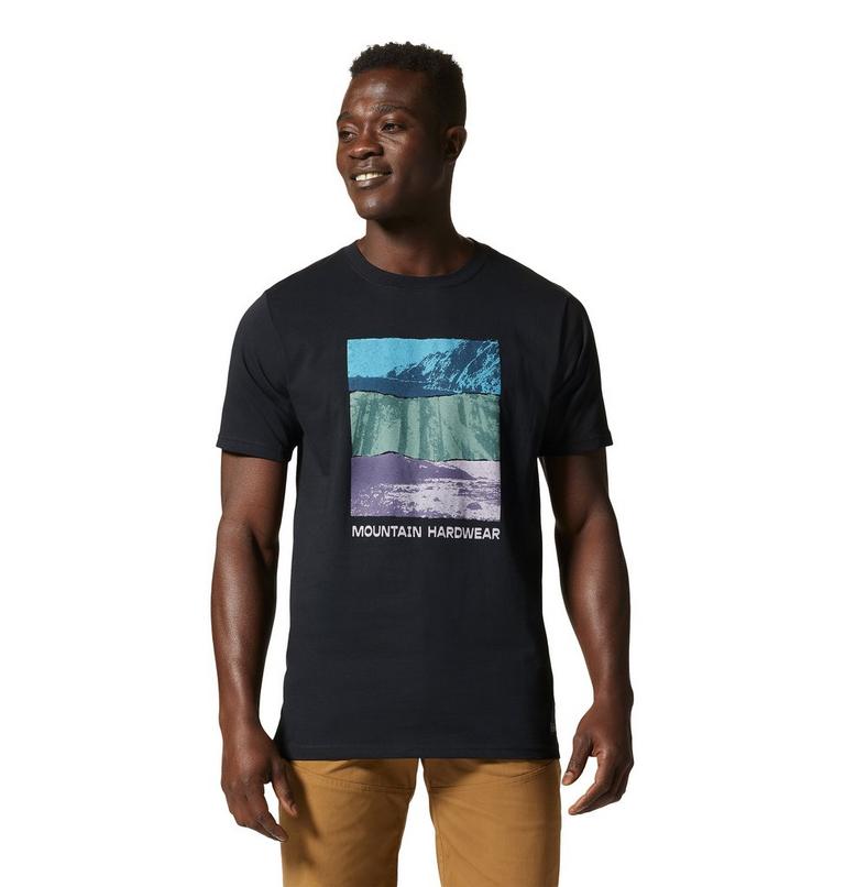 MHW Topography Short Sleeve Homme, Color: Black, image 1