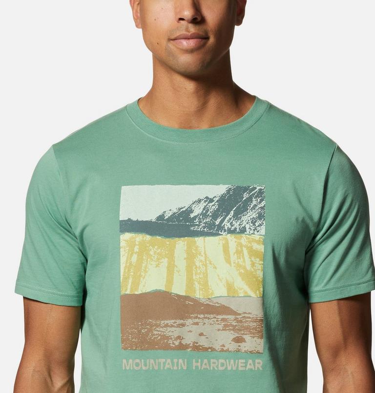 MHW Topography Short Sleeve Homme, Color: Aloe, image 4