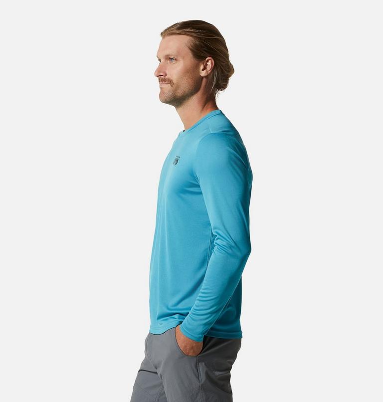 Men's Wicked Tech Long Sleeve, Color: Teton Blue, image 3