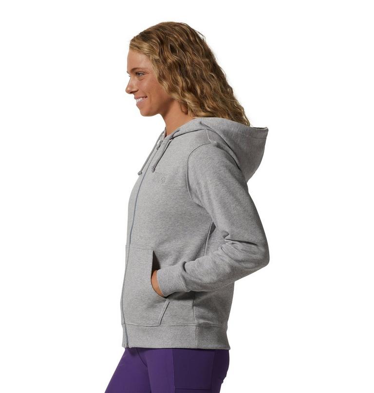 Chandail à fermeture éclair MHW Logo Femme, Color: Hardwear Grey Heather, image 3
