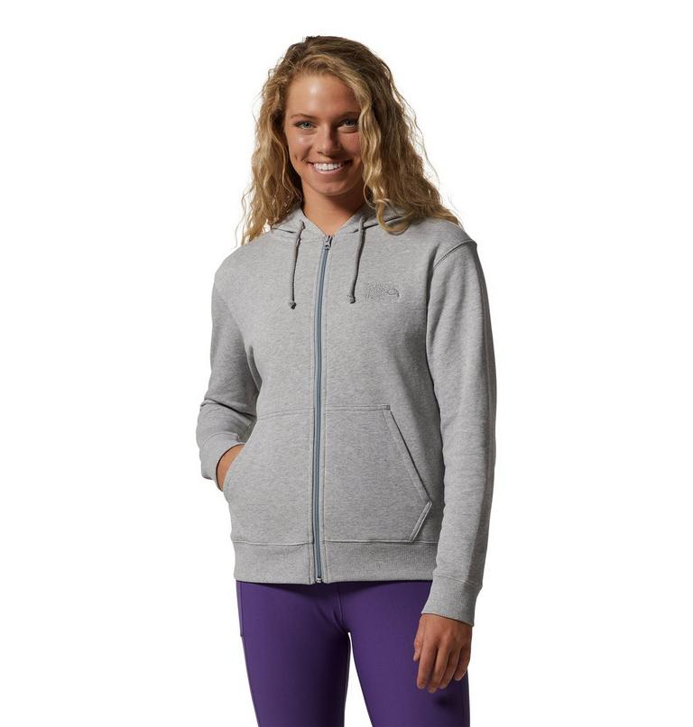Chandail à fermeture éclair MHW Logo Femme, Color: Hardwear Grey Heather, image 1