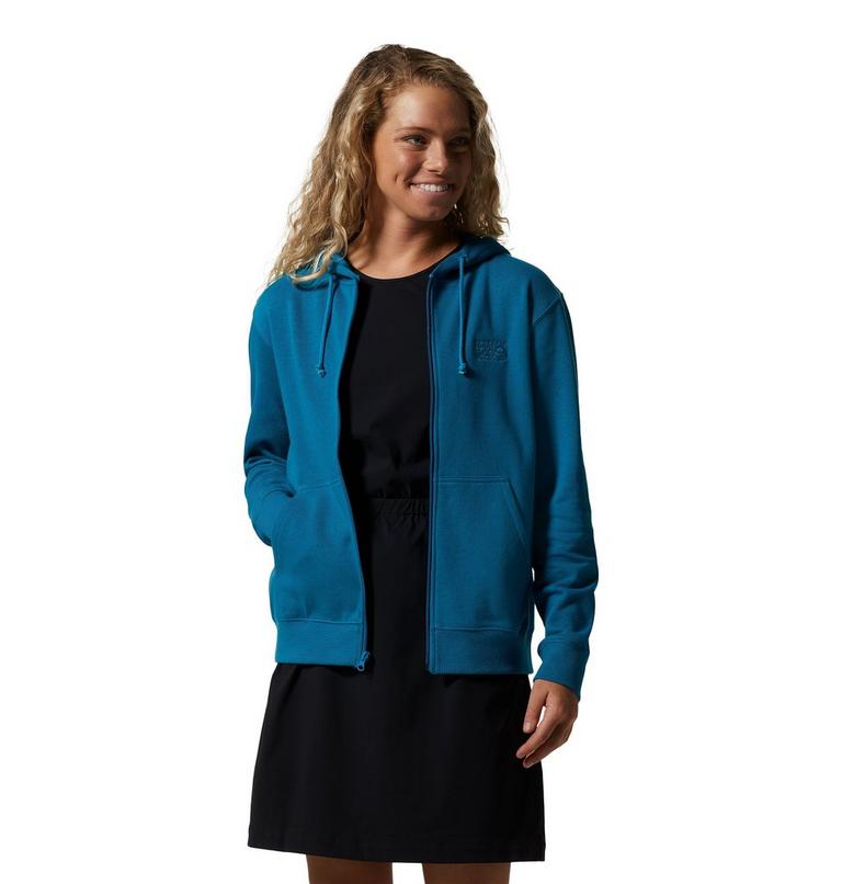 Women's MHW Logo Full Zip, Color: Vinson Blue, image 5