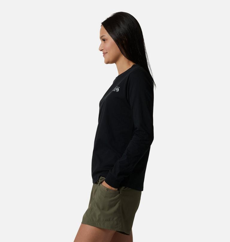 T-shirt à manches longues MHW Back Logo Femme, Color: Black, image 3