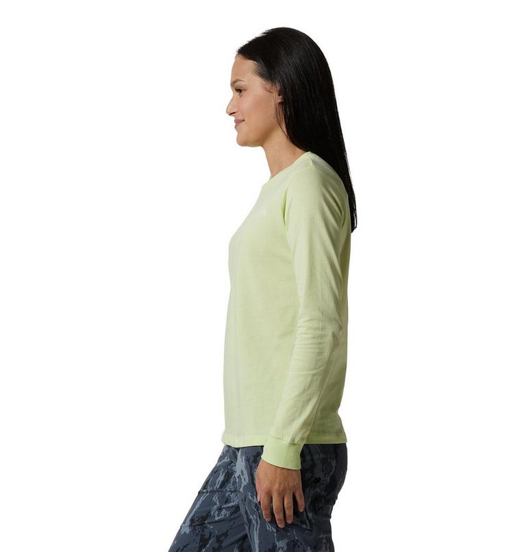 Women's MHW Back Logo Long Sleeve, Color: Electrolyte, image 3